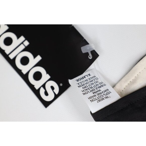 Deadstock Vtg 90s Adidas Mens XL Reversible Spell Out Above Knee Shorts USA - Picture 6 of 16